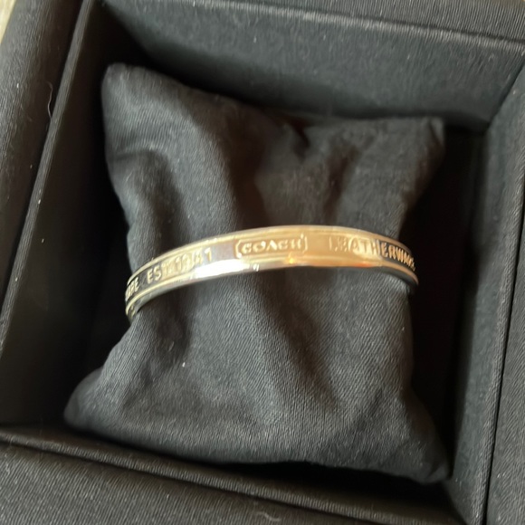 Coach sterling silver bangle bracelet